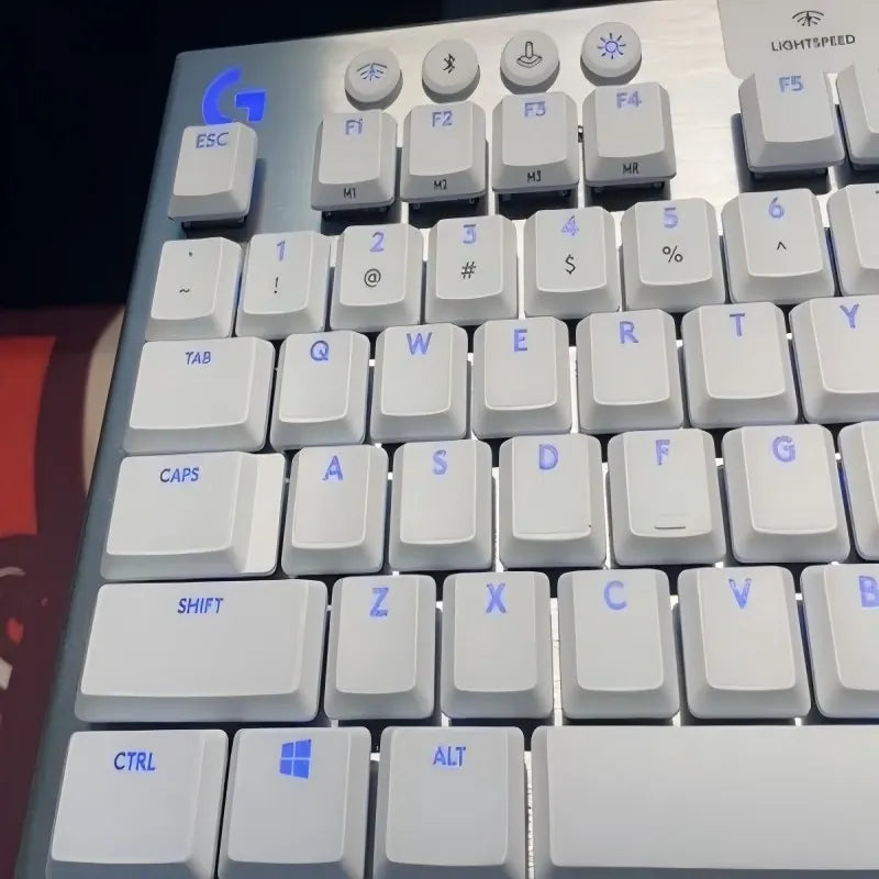 Matte Transparent Semi-Translucent, Suitable for Logitech G813, G913, G915X TKL Keyboard Stickers, Key Film, Anti-Oil