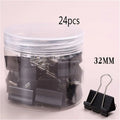 15mm/19mm/25mm/32mm/41mm/51mm Black Metal Binder Clips Long Tail Clip Folder Bookmark Paper Ticket Clip