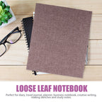 A5 3 Ring Binder Cover Refillable Loose Leaf Notebook Cover for Students Planners Journal Sketchbook Study Notes Organizer