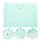 Expanding File Folder Portable Plastic Accordion Binder Large Capacity Multi-Layer Document Organizer for Office Home Study