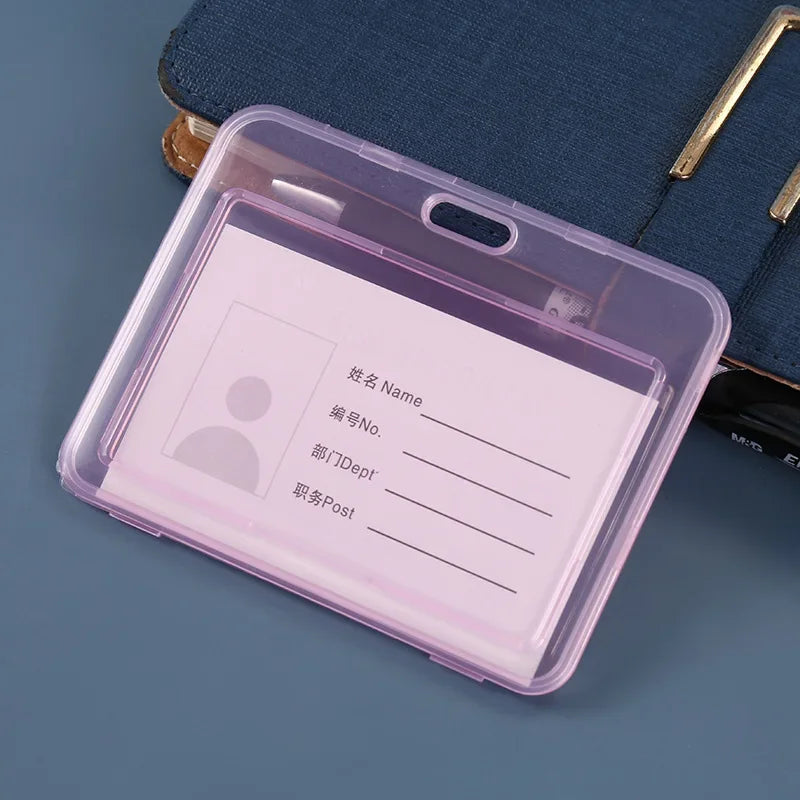 Women Men Card Cover Case Plastic Transparent Business Credit Cards Bank ID Card Sleeve Protect Holder Case for Student