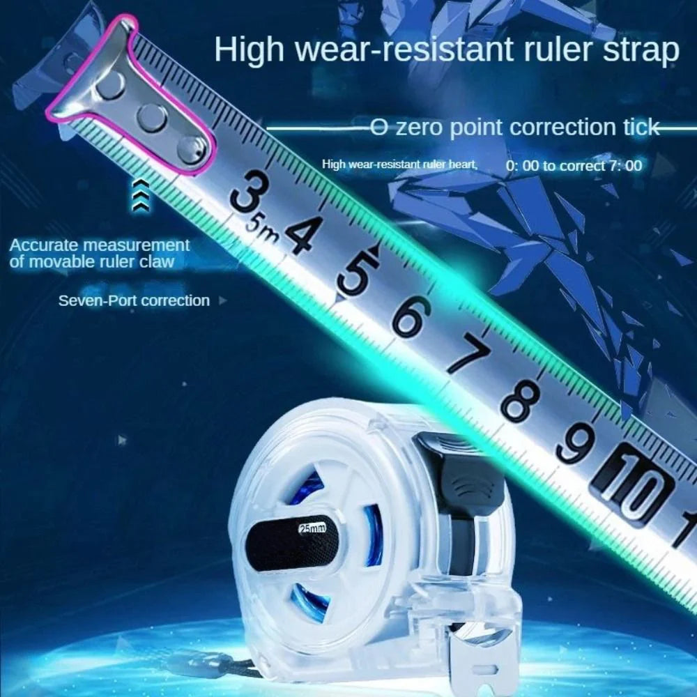 3/5/7.5/10M Stainless Steel Tape Measure High Wear Resistance Measuring Tool Imported from Japan For Woodworking Site Measuring