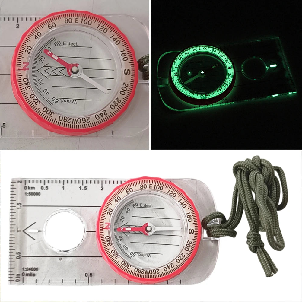 Waterproof Compass Outdoor Luminous GPS Compass Shockproof Adventure Warehouse Compass High Accuracy Multifunctional For Hiking