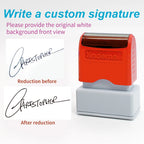 Custom Teacher Name Ink Stamp Signature Calligraphy Selfing-Inking Personalized Letter Stamp For School Student Child