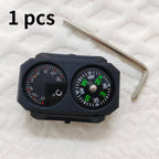 3/5Pcs RCompass Thermometer Combo 2 in 1 Tactical Airsoft AR15 M4 M16 Compact Navigation Thermometer for 20mm Rail Gun Accessory