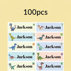 100-500Pcs Custom Animal Name Stickers, Waterproof Labels for Kids, Clothing, Gifts, School, Home, Office, Birthday, Family Use