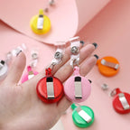Retractable Steel Cord Pull Reel Keychains Spring Buckle Clasp Wire Rope Key Ring Recoil ID Card Holder Key Chain Multiple Tools