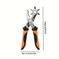 New Orange Professional Leather Hole Puncher Tool for Belts, Watch Bands, Handbag Straps and More