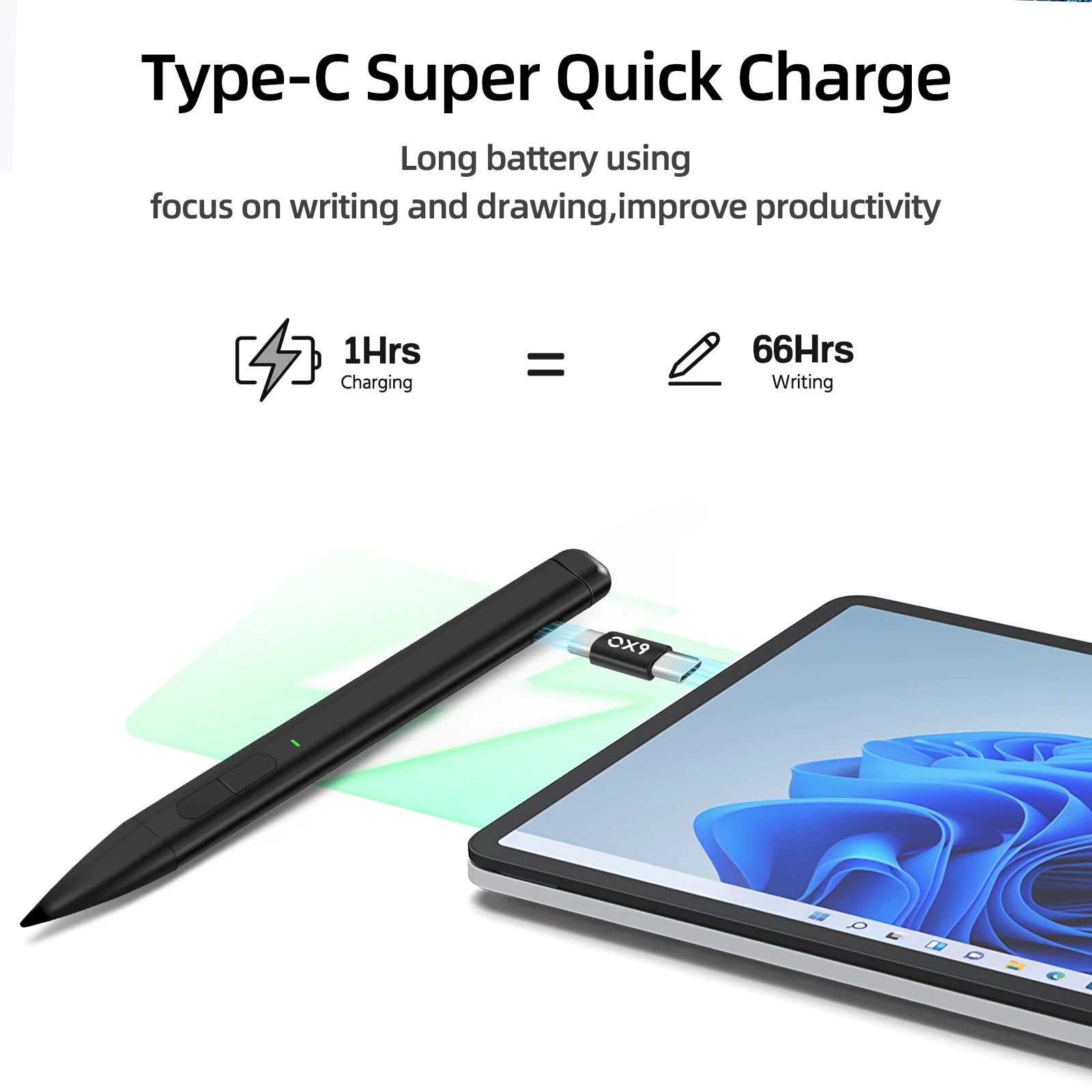 Slim pen 2 for Surface Pro 8 9 4096 palm rejection ink Stylus pencil for Surface Laptop studio 2 duo 2 ASUS HP DELL