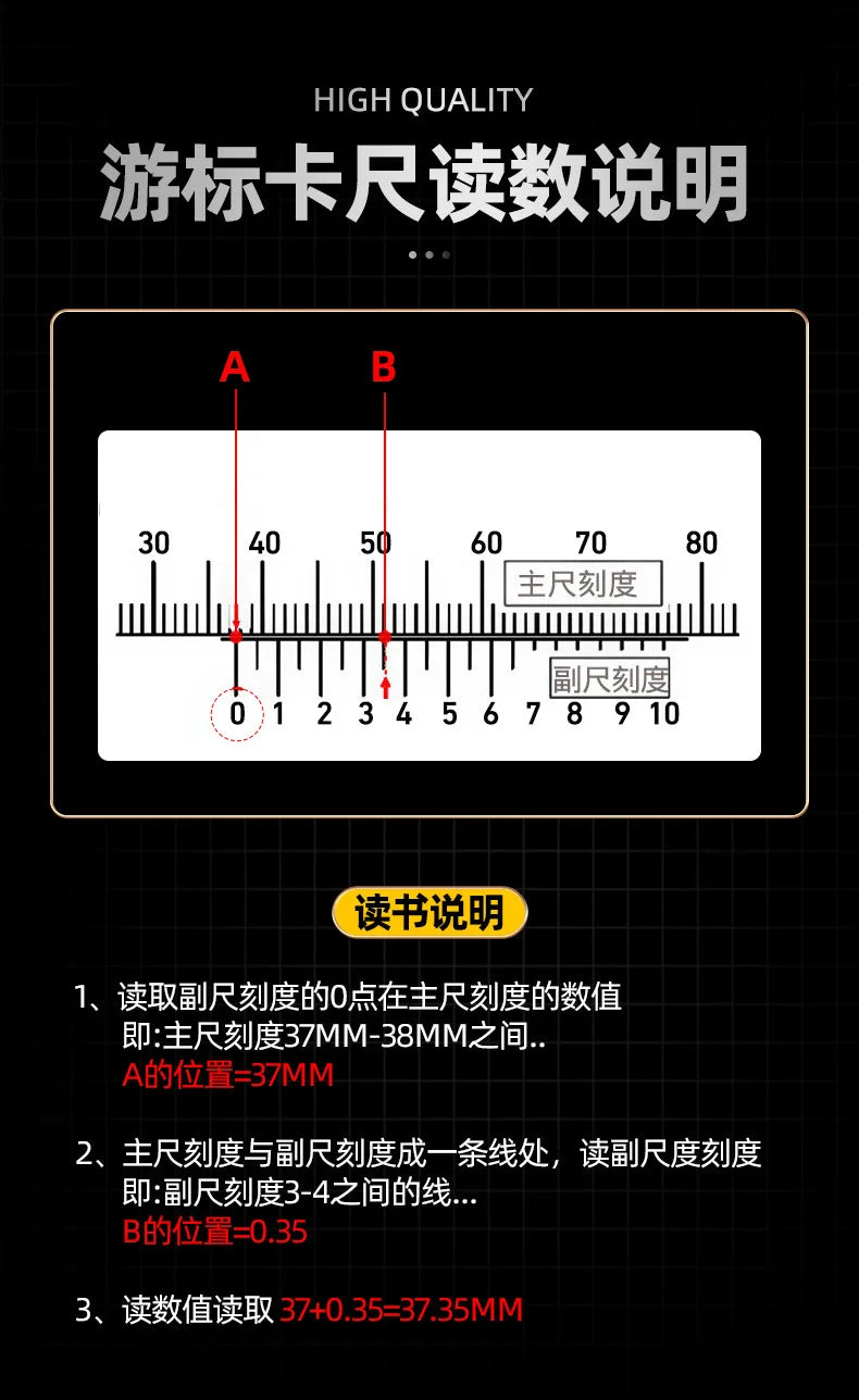 Stainless Steel Vernier Caliper Measuring Tool Sliding Gauge Inside Outside Thickness Depth Step Micrometer Accuracy Gauge 150mm