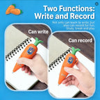 1/3/6pcs Zootopia Carrot Voice Recorder Pen Cartoon Kids Ballpoint Pen That Can Be Recorded Creative Multi Functional Pens Gift