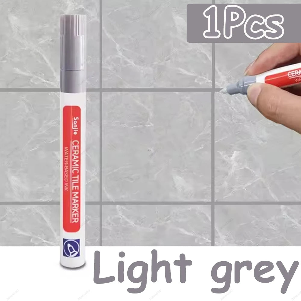 1-10Pcs 10 Colors Waterproof Tile Floor Marker Pen Wall Grout Pen for Kitchen Bathroom Ceramic Seam Paint Gap Repair Tools