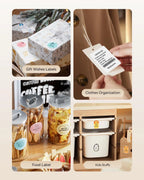 Niimbot 200dpiB21 300dpi B21PRO Label Maker Tag Price Portable Thermal Label Printer with White Photo Labels for Bakery/Business