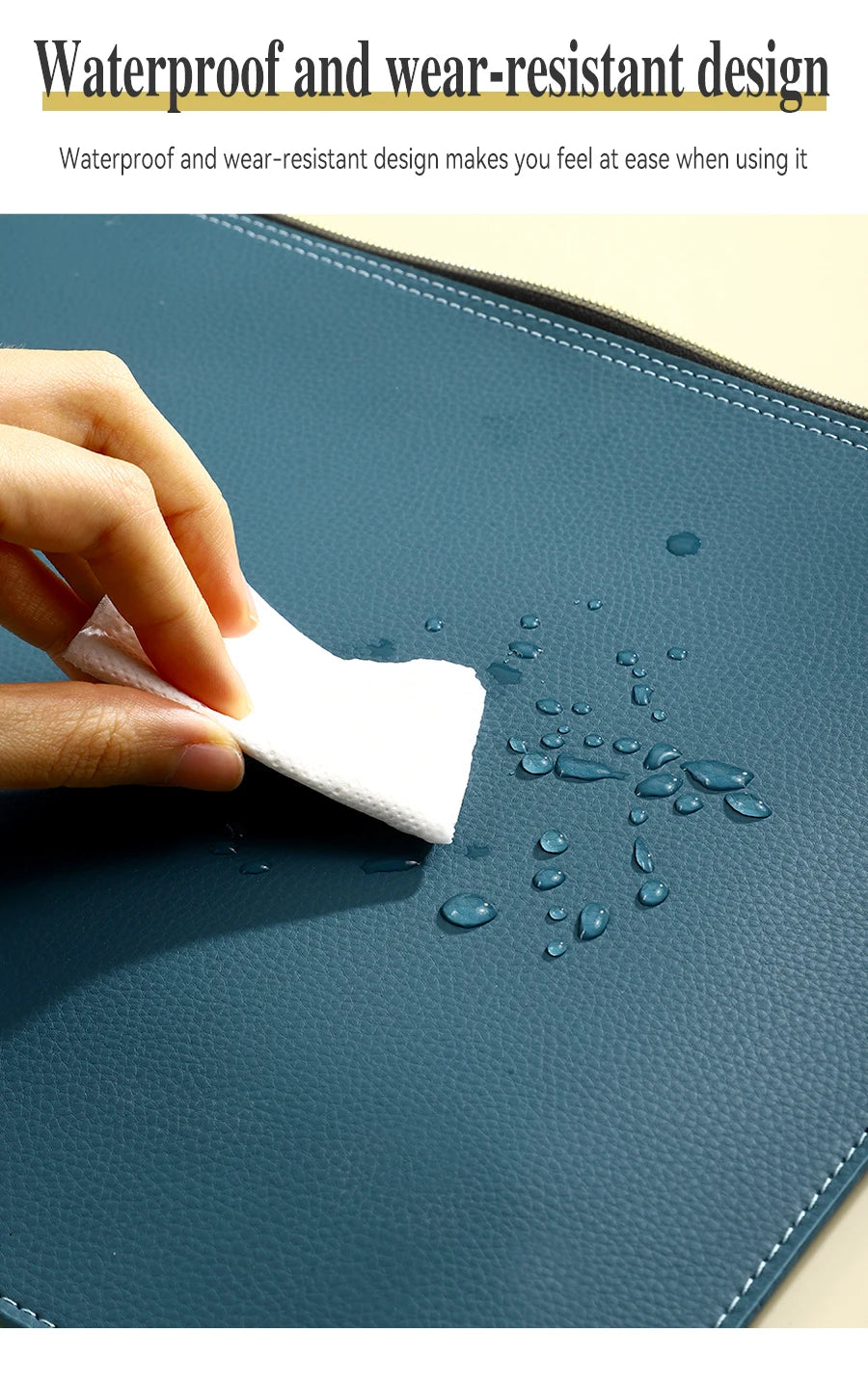A4 Leather Zipper Bag in Multiple Colors Business Briefcase PU Document Bag for Professional Use
