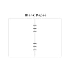 A7 6Holes Loose Leaf Notebook Refill Spiral Binder Inner Page Weekly Monthly To Do Line Dot Grid Inside Paper Stationery