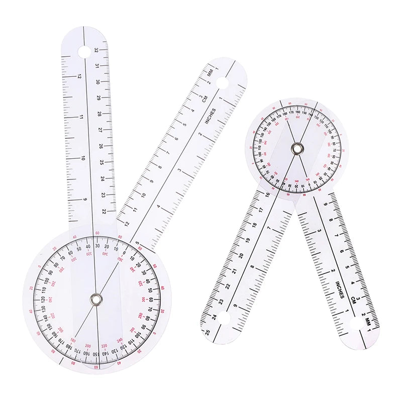 0- 360 Degree Goniometer Angle Medical Spinal Angle Ruler Angle Inclinometer Ruler Protractor Angle Finder Measuring Tools New