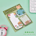 Kawaii Cartoon Strawberry Rabbit Bear Sticky Notes Memo Pad Cute Message N Times Sticky Office Stationery Supply Journal Planner