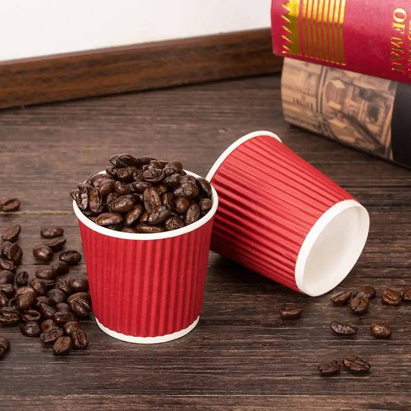 100pcs/pack 4oz 100ml Disposable Paper Cup Espresso Cup  Coffee Cup High Quality Double layer Paper Cup