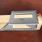 Multifunction T-Type Woodworking Gauge Ruler 45 90 Degree Measurement Tool Carpentry Scribe Mark Line Measuring