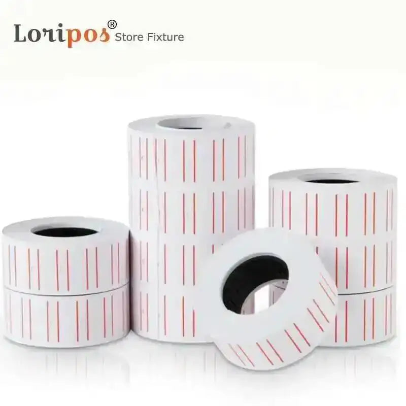 10 Rolls Colored Self-Adhesive Price Stickers / Price Label Paper for MX-5500 Price Tag Gun, Labeller Counter Accessories