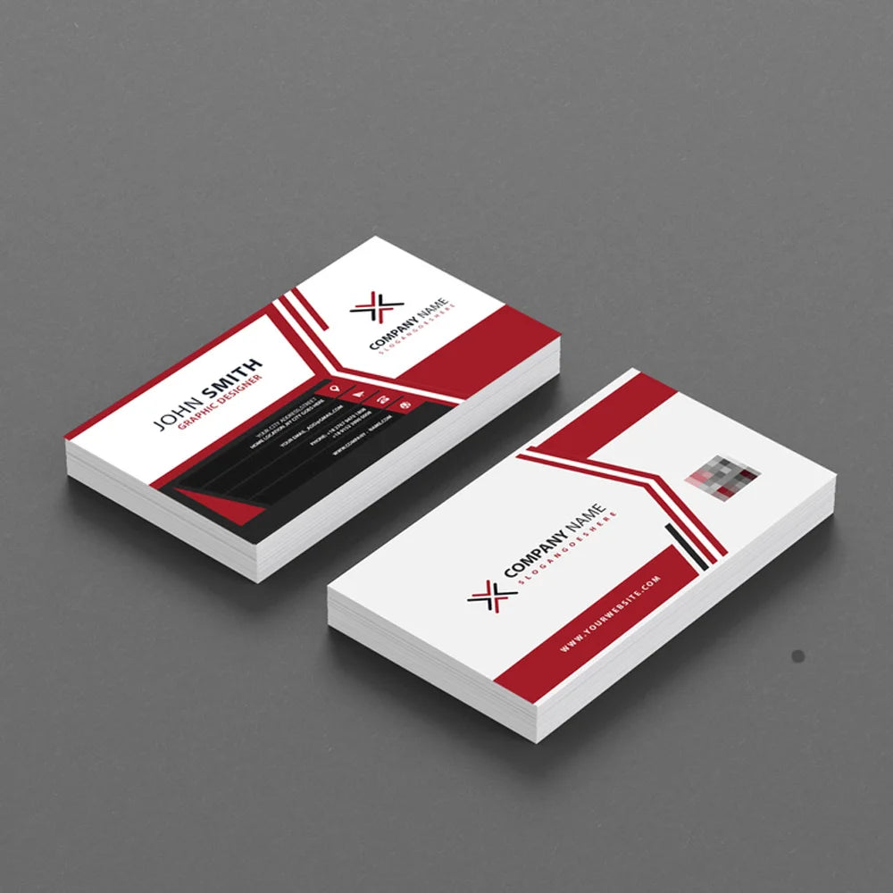 100PCS Custom Logo Color Double-Sided Small Business Card Thank You Card Gift Card 300gmg Paper 9x5.4cm