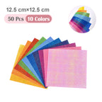 50Pcs Metallic Pearl Cardstock Paper Shimmer DIY Shiny Craft For Wedding, Scrapbook, Craft, Cards Party Decoration