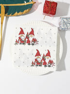 Christmas Party Napkins Disposable Dinner Serviettes Santa Claus Christmas Tree Gifts Flower Element Style Art Decoupage Napkins