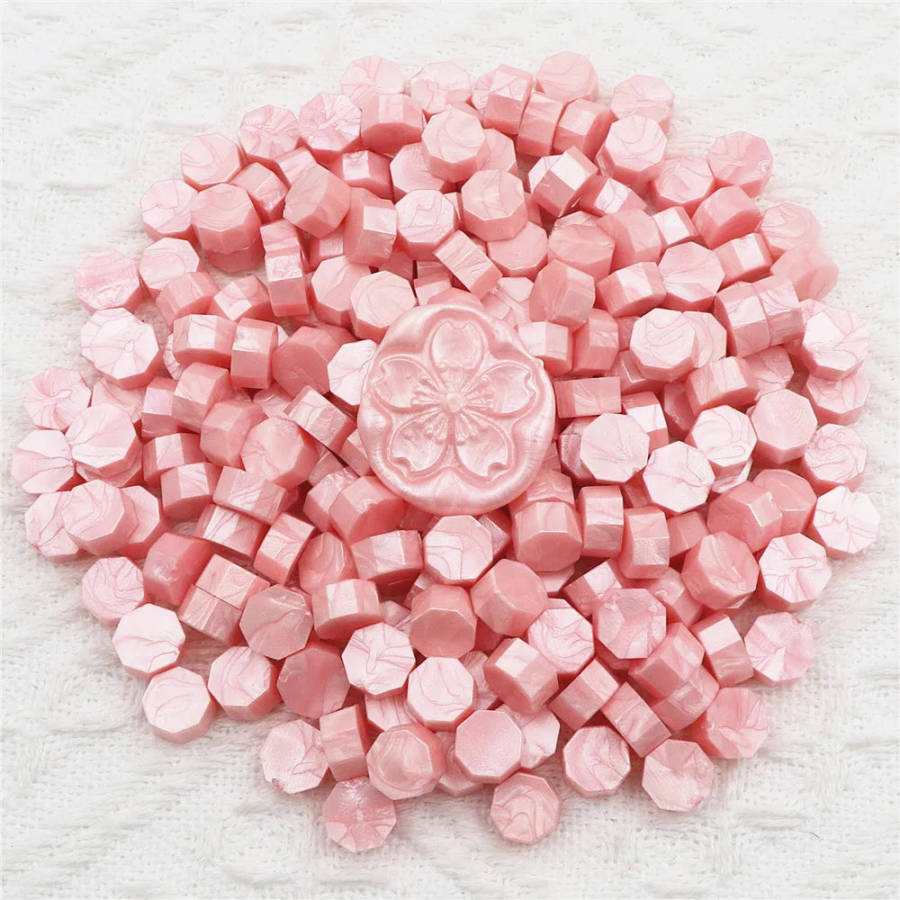 200pcs Octagon Sealing  Wax Beads for Wax Seal Stamp for Scrapbooking Cards Envelopes Wedding Invitations Gift Packaging