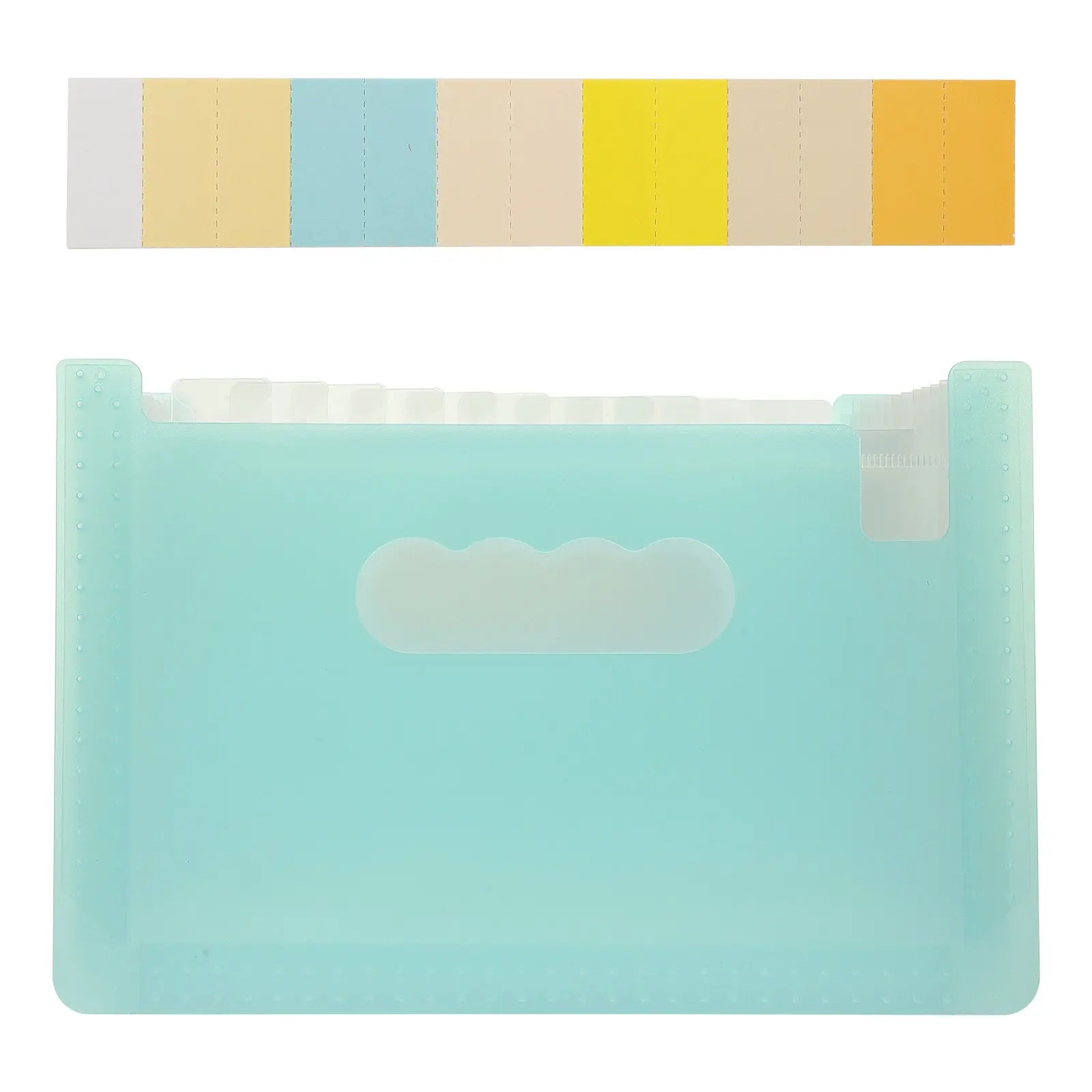 Fine Workmanship PP Accordion Type File Folder for Classifying Papers Receipts Vouchers Coupons Cards Easy Find Portable Office