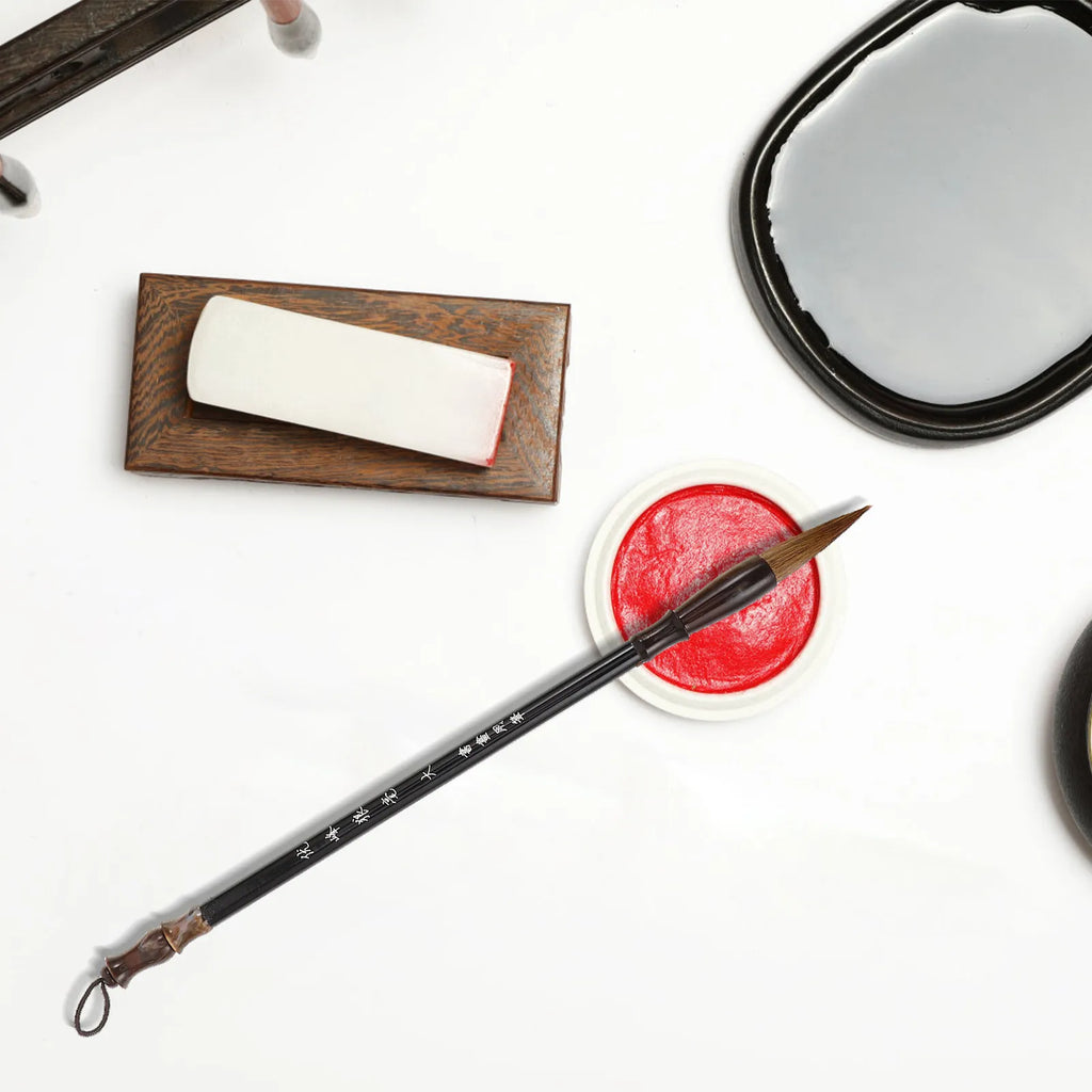 6Pcs Chinese Calligraphy Brush Set Professional Sumi Ink Brushes for Beginners Traditional Painting Writing on Rice Paper