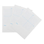 3Pcs Math Xy Coordinate System Notepad Precise Graph Paper Notebook for Students Engineers Classroom Homework White Grid Sheets