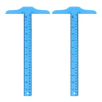 2PCS Transparent T-Square Ruler 30cm, Plastic Drawing T-Ruler for Students, Engineering Drafting Tool Set