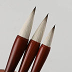 Watercolor Painting Brush Short Woolen Rabbit Mixed Hair Calligraphy Brush Chinese Running Regular Script Brush Pen Tinta China