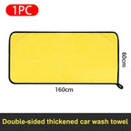 Car Microfiber Cleaning Towels Thicken Double Layer Soft Drying Cloth Towel Car Care Detailing Towel Wash Rags