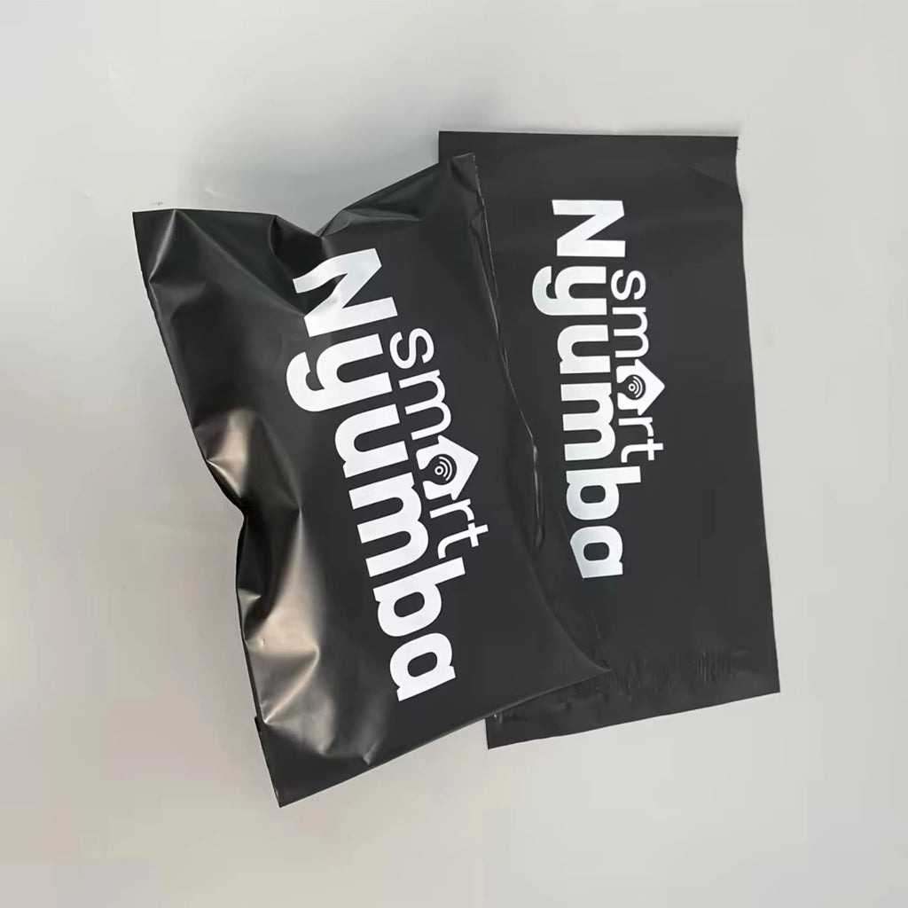 Environmentally friendly custom printing logo, luxurious matte white plastic mailing envelope, polyethylene shipping bag 50pcs