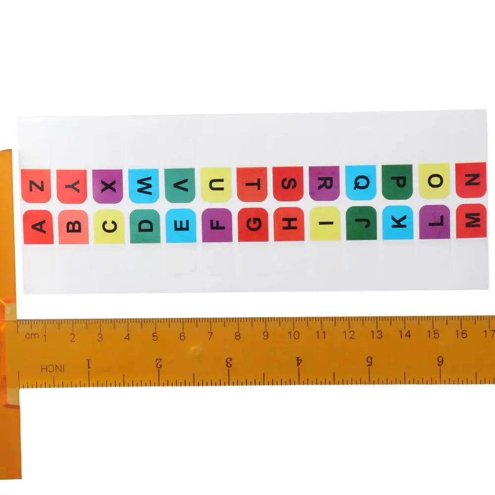 Transparent A-Z Sticky Tabs Alphabet Self-Adhesive Index Tabs 208PCS Multicolor Book Tabs Dictionary