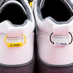 20pcs Baby Shoes Schoolbag Cup Clothes Name Sticker Waterproof Tag Rope Baby Name Ring Children Customized Name Label Pendant