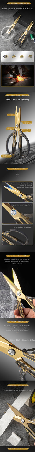 High Precision Office Scissors,Sharp Stainless Steel Blades with PP Plastic Handle for Smooth Cutting,Perfect for School、Office