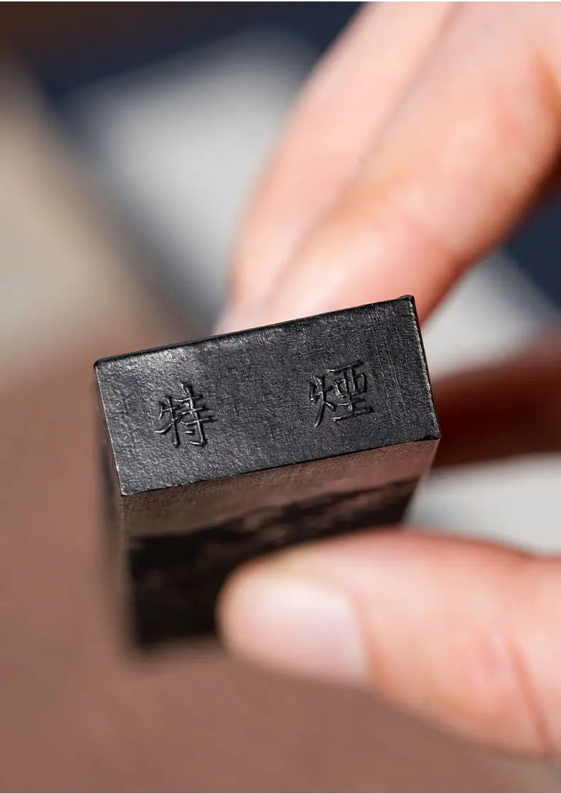 Chibese Calligraphy Sumi Ink Stick for Writing Painting Ink Stone Calligraphy Brush Rectangle Chinese Style Ink Blocks Drawing