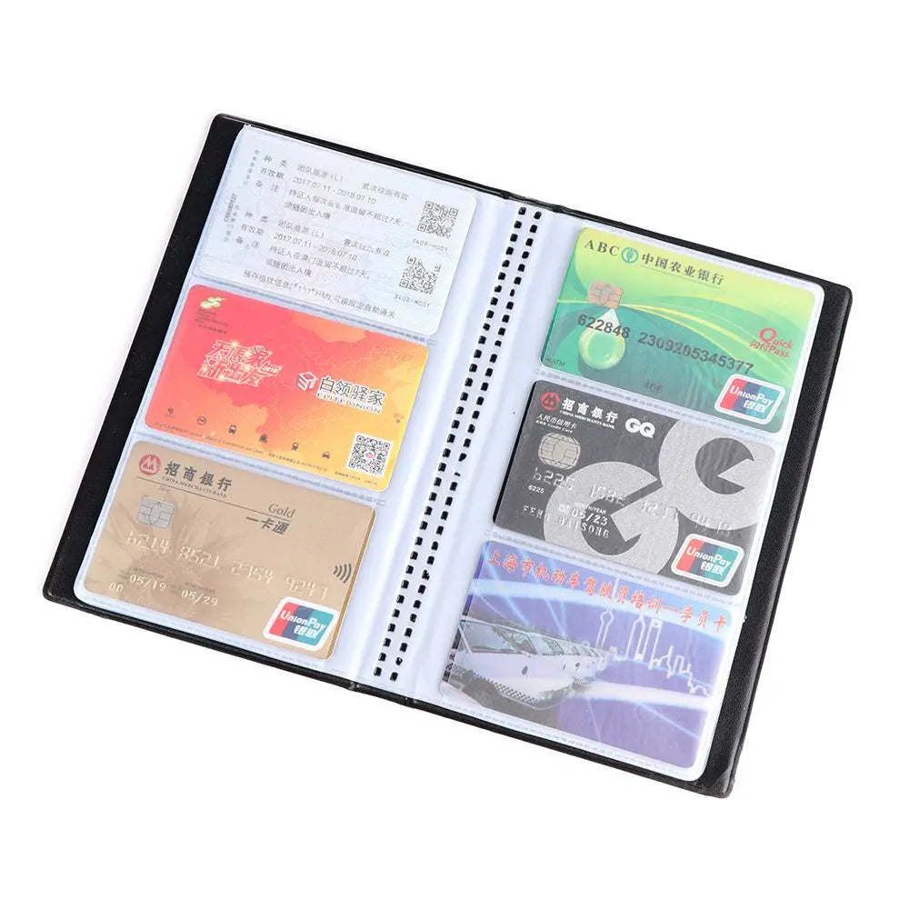 Artificial Leather 40/120/180/240/300 Cards ID Credit Card Holder Book Case Organizer Business  Cards ID Credit Card Holder Case