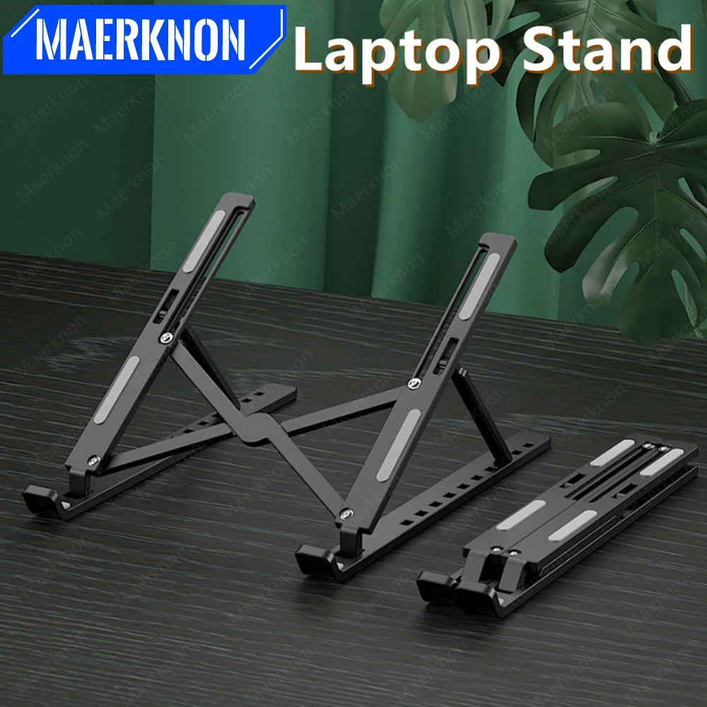 Portable Adjustable Laptop Stand Foldable Notebook Bracket Computer Monitor Holder For Macbook Air iPad Tablets Base Accessories