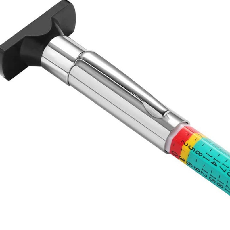 Car Tyre Tire Tread Auto Depth Thickness Gauge Meter 25MM Measuring Pen Color Coded Digital Caliper Monitoring Tool
