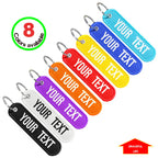 Personalized Keychain with Name Patch, Embroidery Text, Key-Ring Accessory for a Tag Customized Gift