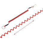 1.2m/2m/3m Max Stretch Plastic Spring Elastic Rope Fishing Lanyards With Carabiner Boating Ropes Anti-lost Phone Keychain Lock