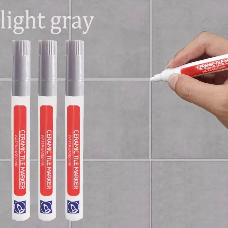 3PCS Tile Marker Tile Grout Repair Tile Grout RepairTiles Marker Joint Feeding Pen Tiles Paint Pen Erasable Whiteboard Marker