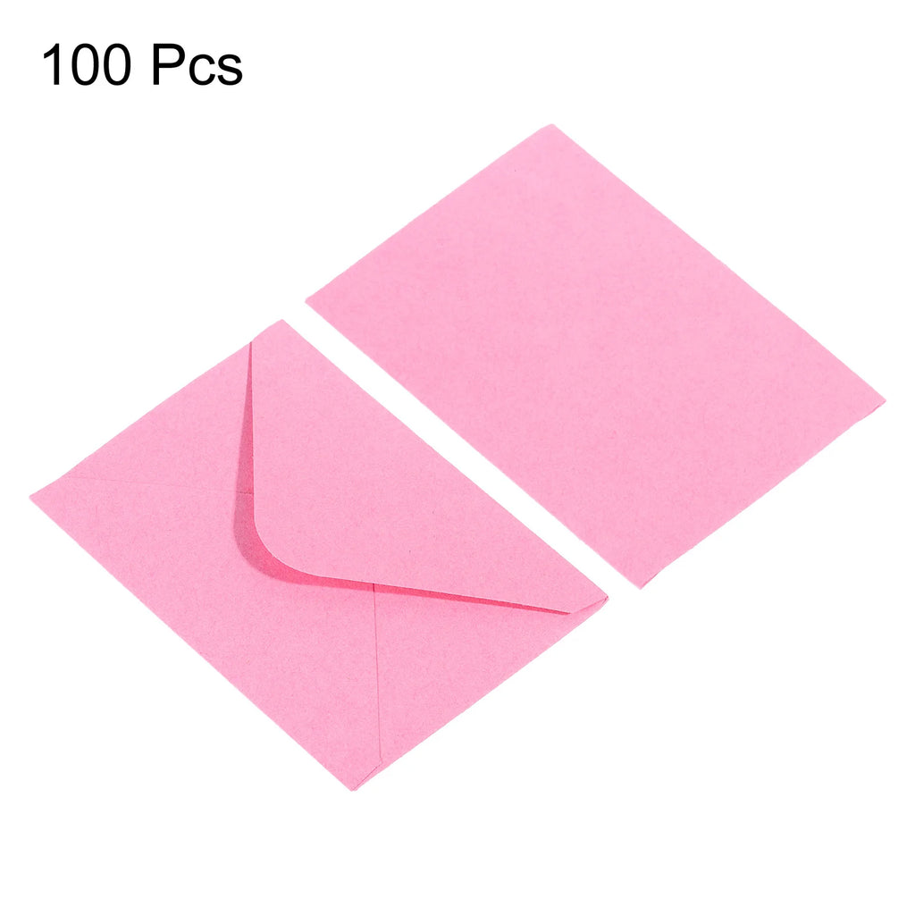 50/100Pcs Mini Paper Envelopes 10x7cm Mini Gift Greeting Card Business Card Envelope Western Envelopes for Wedding Invitation