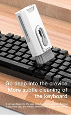8 in 1 Computer Keyboard Cleaner Kit Brush for Airpods Headset Phone Earphones Cleaning Tool with Keycap Puller