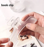 Transparent Plastic Book Clip Simple Reading Aid Fixed Book Holder Bookmarks Creative Design Practical Note Holder for Bookstore