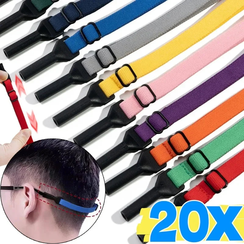 Adjustable Elastic Strap For Sports Glasses, Anti-Slip Band For Glasses, Safe Grip For Basketball, Running, Outdoor Activities