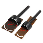QJH Half-Round Leather Cutter Punch Strap End Punch Tool for DIY Crafting Handwork Strap Belt, Wallet and Bag (15 - 45 mm)
